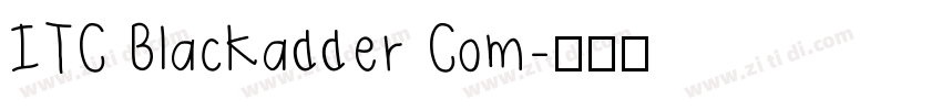 ITC Blackadder Com字体转换